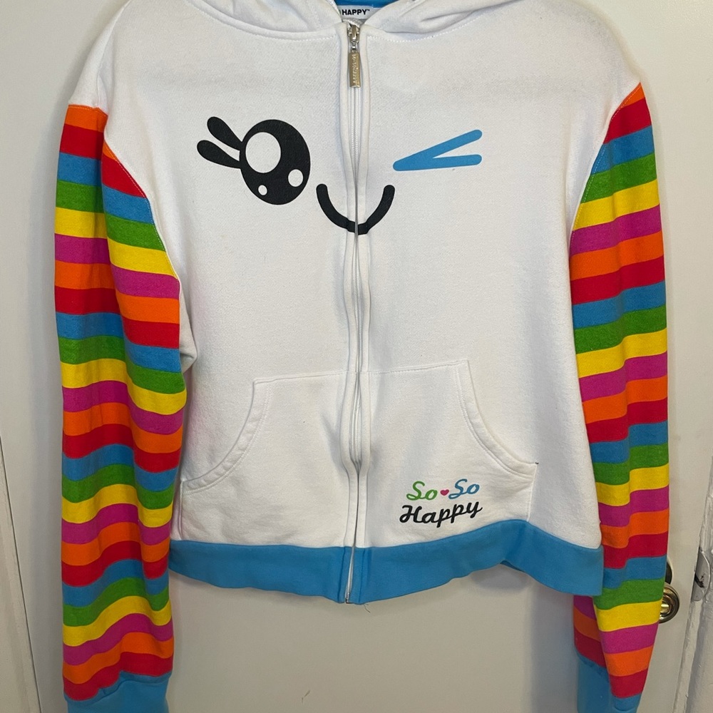 So So Happy Wink Zipup sweatshirt